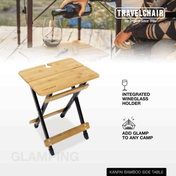 Details for Kanpai outdoor, foldable side table for eco-friendly camping and outdoor travel