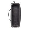 Front view of eco-friendly, recycled fabric dry bag waterproof pouch with clear view-through panel