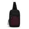 The Sherpani Metro Convertible Travel Sling is shown here from the front. This is the merlot color.